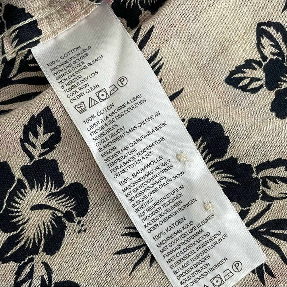 Tommy Bahama Plaid Long Sleeve Floral Shirt Plaid Collard Camp Mens Large - Picture 7 of 14